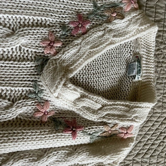Vintage Embroidered Floral Sweater - Picture 3 of 8